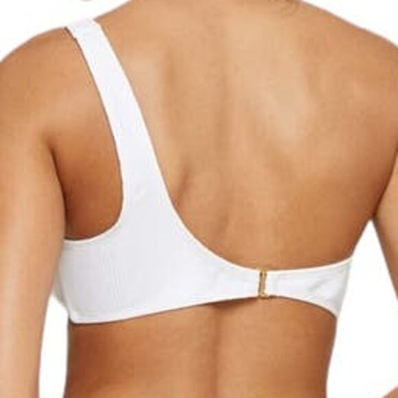 NWT Andie Wyndwood Rib Top Women's Size 3XL White Ribbed One Shoulder NEW - Picture 2 of 12